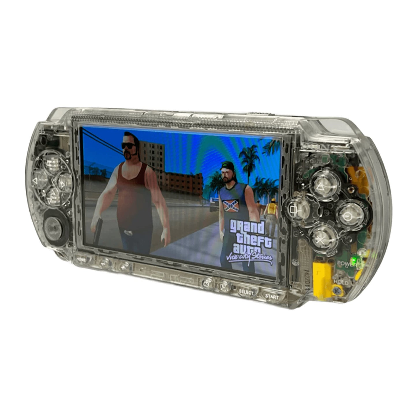 PSP 1000 Clear, IPS Screen, 128GB +2000 games, 2200mAh battery